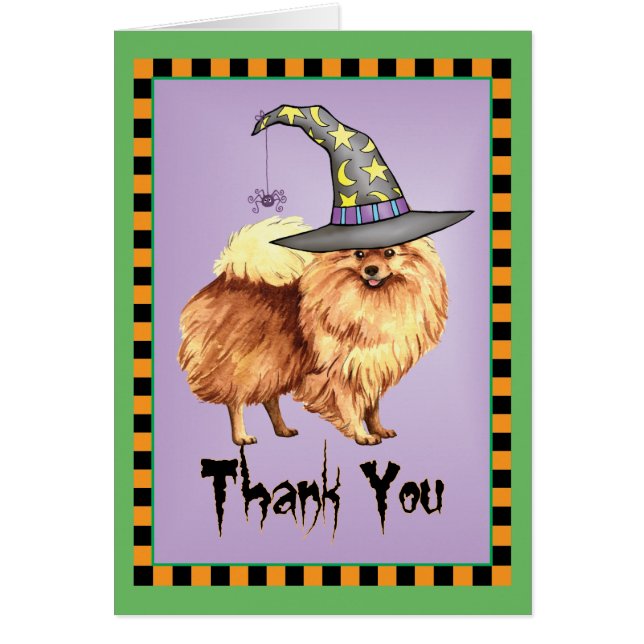 Halloween Merci Poméranien (Devant)