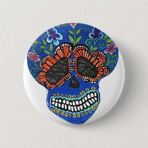 Halloween mexican style 2 inch round button