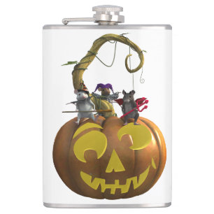 Halloween Mice Hip Flask