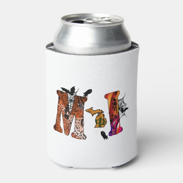 Halloween Michigan Can Cooler (Can Front)