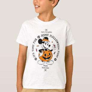 Halloween Mickey Bonjour Citrouille T-shirt
