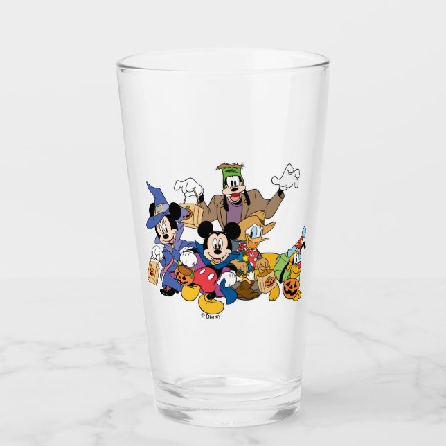 Halloween Mickey & Friends Glass (Front)