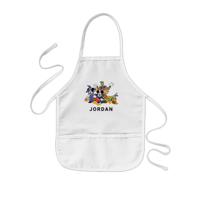 Halloween Mickey & Friends Kids Apron (Front)