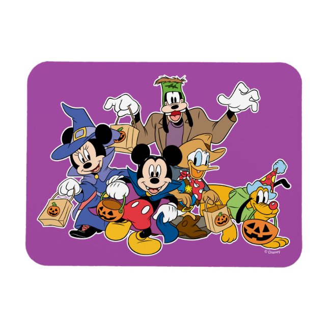 Halloween Mickey & Friends Magnet (Horizontal)