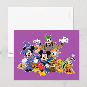 Halloween Mickey & Friends Postcard