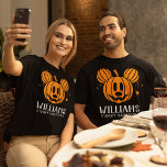 Halloween Mickey Jack-o'-lantern | Family Vacation T-Shirt<br><div class="desc">Going on a Disney Family Vacation for Halloween? Personalize these Halloween Mickey shirts for the whole family by adding your own custom text.</div>