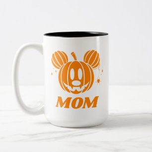 Halloween Mickey Jack-o'-lantern Mom Two-Tone Coffee Mug