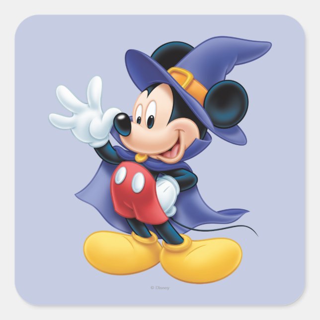 Halloween Mickey Mouse 2 Square Sticker (Front)