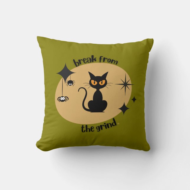 Halloween Mid-Century Pillow (Front)