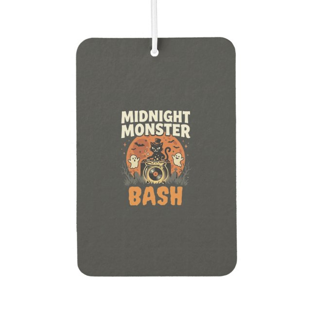 Halloween Midnight Monster Bash Air Freshener (Front)