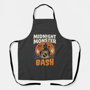 Halloween Midnight Monster Bash Apron