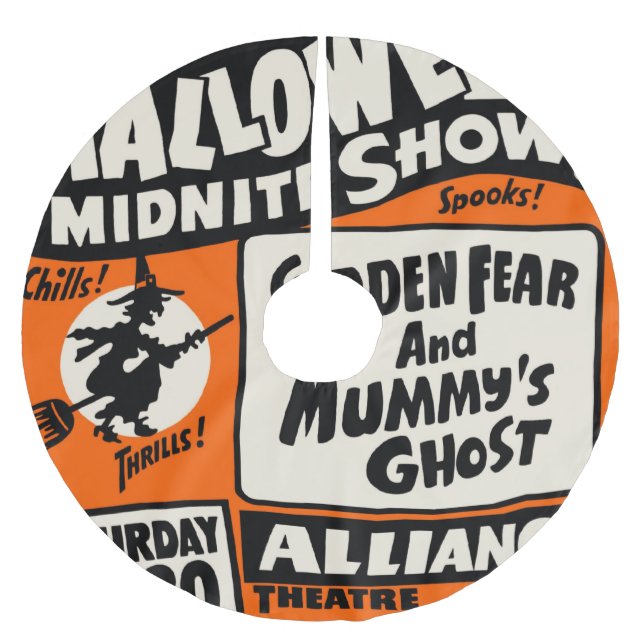 Halloween Midnite Show Brushed Polyester Tree Skirt (Front)