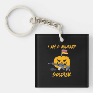 Halloween Military Soldier Keychain