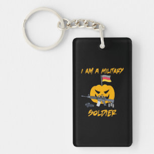 Halloween Military Soldier Keychain
