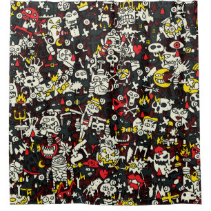 Halloween Mini Doodle Vintage Pattern