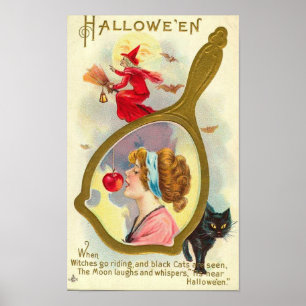 Halloween Mirror Poster