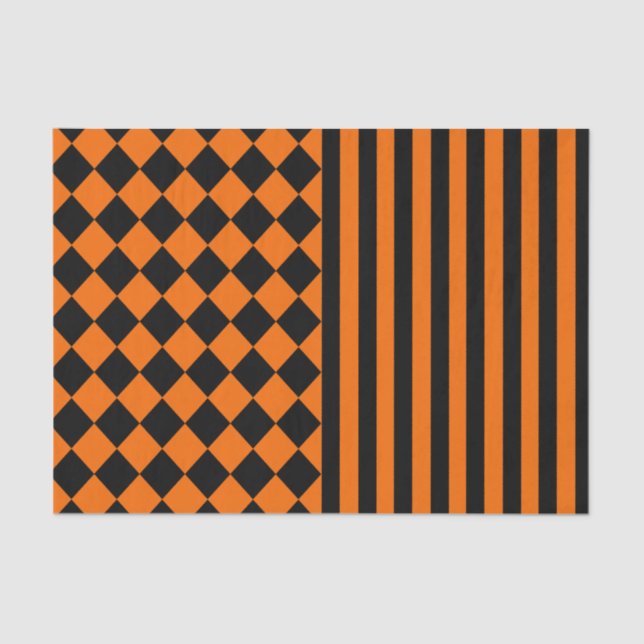 Halloween mix pattern tissue paper (Front)