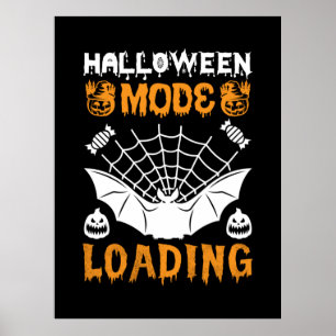 Halloween Mode Loading Birthday Poster
