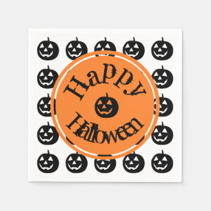 Halloween Modern Pumpkin Napkin