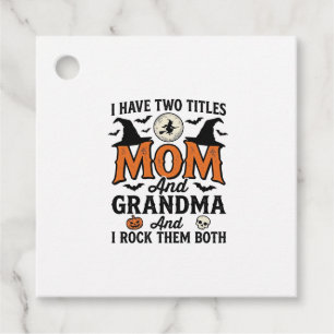 Halloween Mom Grandma Vintage Witch Shirt Design_1 Favour Tags
