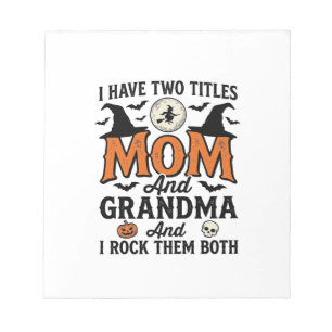 Halloween Mom Grandma Vintage Witch Shirt Design_1 Notepad
