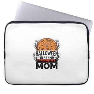 Halloween Mom My First Spooky Vintage_1 Laptop Sleeve