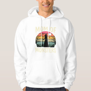 Halloween Mom Of Monsters Witch Sunset Hoodie