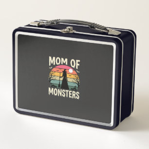 Halloween Mom Of Monsters Witch Sunset Metal Lunch Box