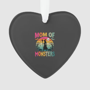 Halloween Mom of Monsters Witch Sunset Ornament