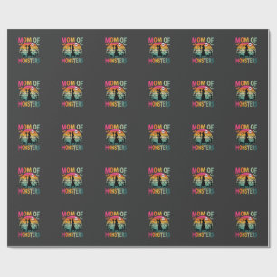 Halloween Mom of Monsters Witch Sunset Wrapping Paper