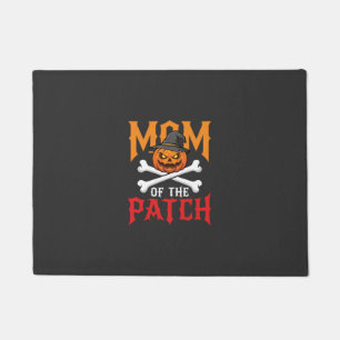 Halloween Mom of the Patch Pumpkin Witch Doormat