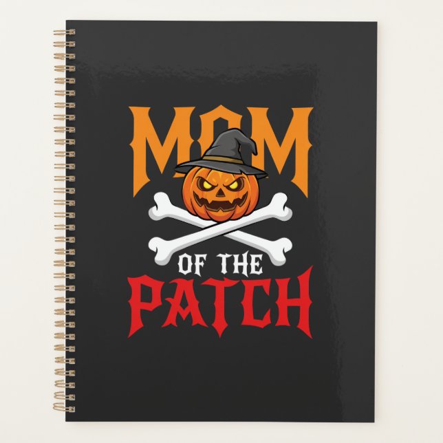Halloween Mom of the Patch Pumpkin Witch Planner (Front)