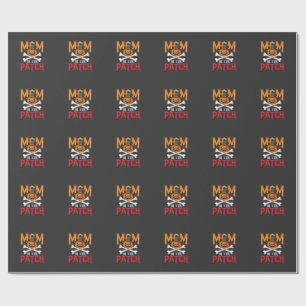 Halloween Mom of the Patch Pumpkin Witch Wrapping Paper