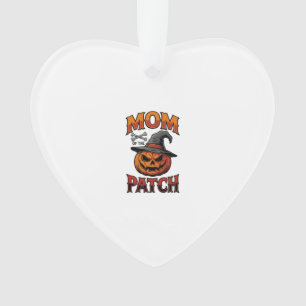 Halloween Mom Shirt Pumpkin Bones Vintage Art_1 Ornament