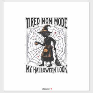 Halloween Mom Shirt Tired Costume Vintage Graphic_