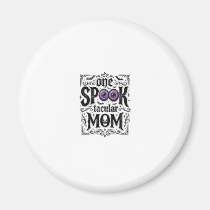 Halloween Mom Spooky Vintage Engraving Shirt Desig Magnet