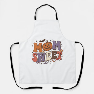 Halloween Mom Sweet Pumpkin Vintage Shirt Design_1 Apron