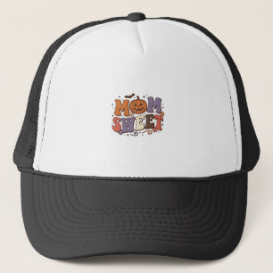 Halloween Mom Sweet Pumpkin Vintage Shirt Design_1 Trucker Hat