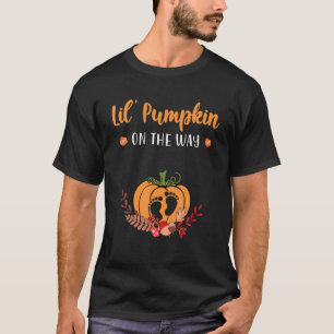 Halloween Mom To Be Lil' Pumpkin On The Way Pregna T-Shirt