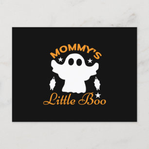 Halloween Mommy Little Boo Birthday Postcard