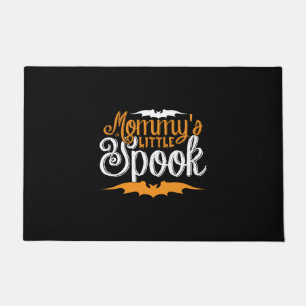 Halloween Mommys Little Spook Birthday Doormat