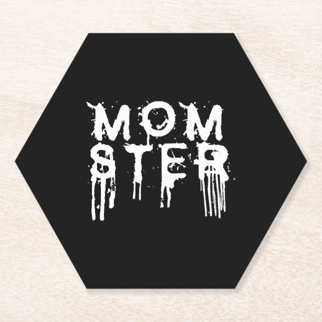 Halloween Momster Paper Coaster (Front)