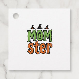 Halloween Momster Vintage Mom Shirt Design_1 Favour Tags