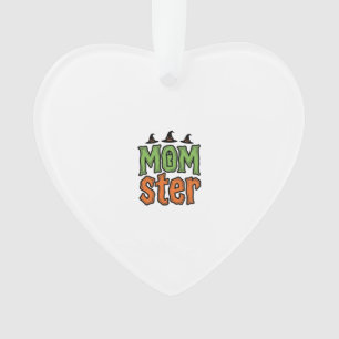 Halloween Momster Vintage Mom Shirt Design_1 Ornament