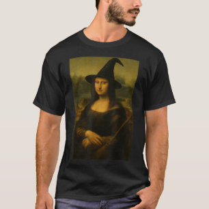 Halloween Mona Lisa Witch  T-Shirt