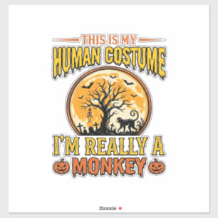 Halloween Monkey Costume Vintage Shirt Design_1
