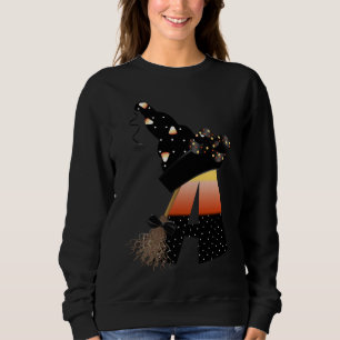 Halloween Monogram Letter A Sweatshirt