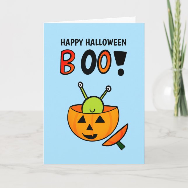 Halloween monster card (Front)