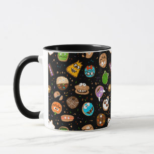 Halloween Monster Cookie fun faces Mug