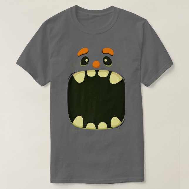Halloween Monster Face Costume Tee 159 (Design Front)